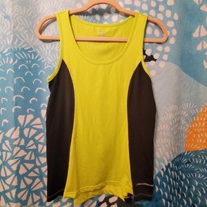 Neon Yellow + Black Noble Outfitters Equestrian Workout Tank Top (S)
